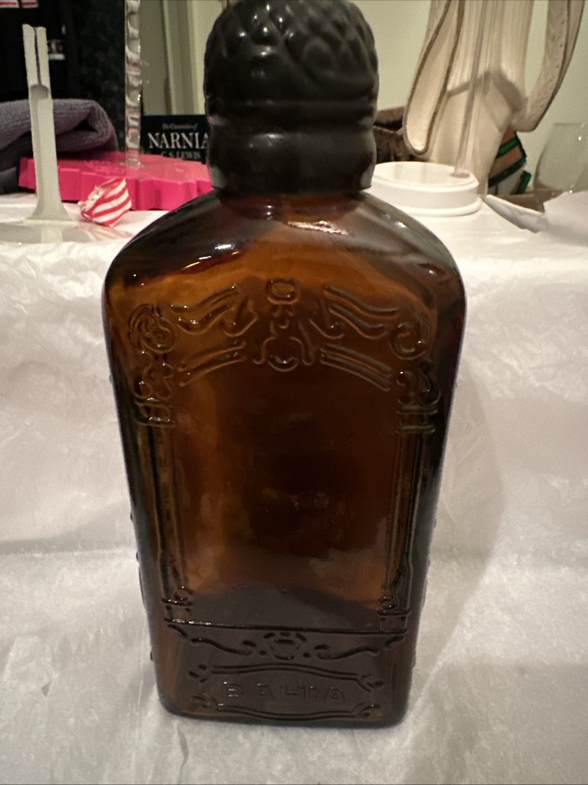 Bahia Coffee Liqueur Imported Amber Bottle Empty