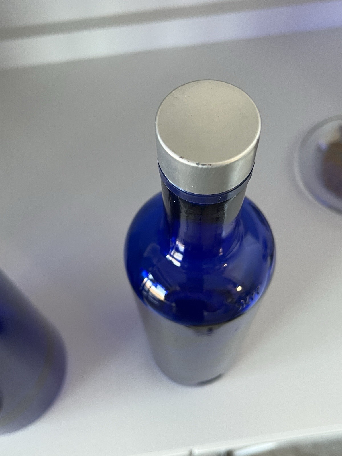 Skyy Vodka Cobalt Blue Empty Bottles Set Of 3