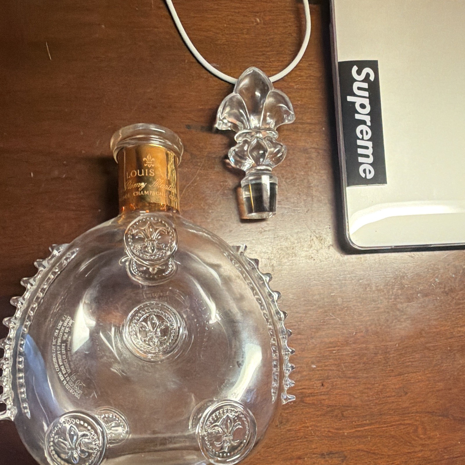 Remy Martin Louis XIII Clear Liquor Bottle 750 ml with Stopper mint condition
