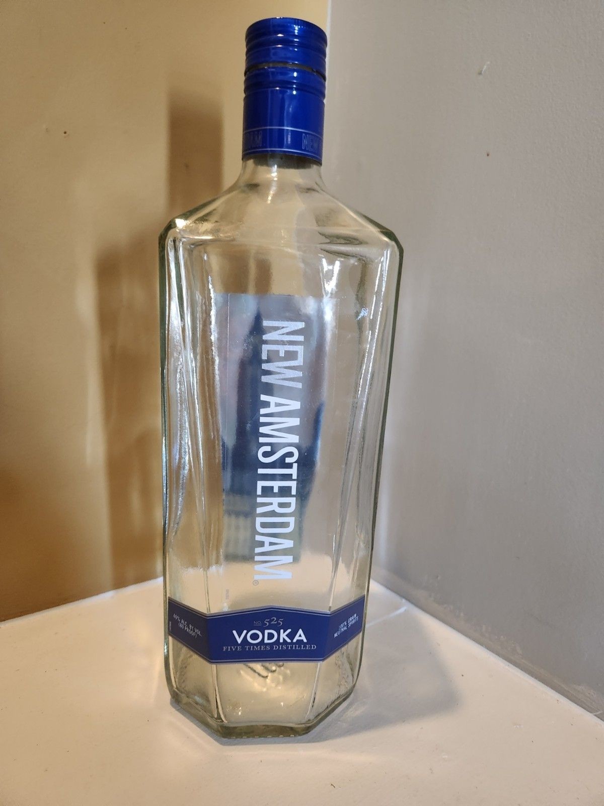 New Amsterdam No. 525 Vodka 1.75 Liter Empty Bottle