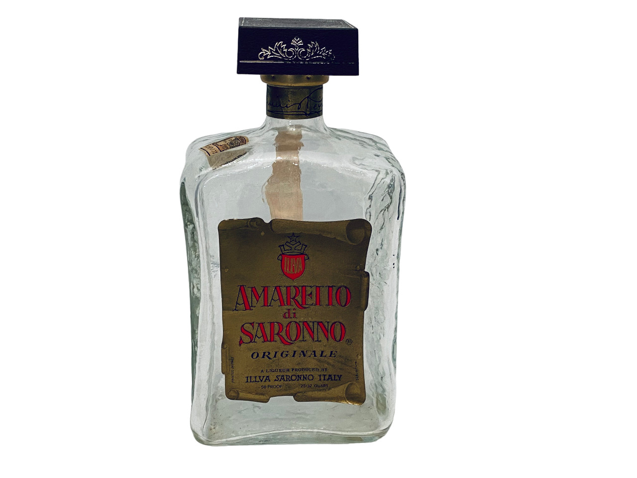 Amaretto di Saronno Originale Imported Italian Liquor 23/32 Qt. Bottle Vintage