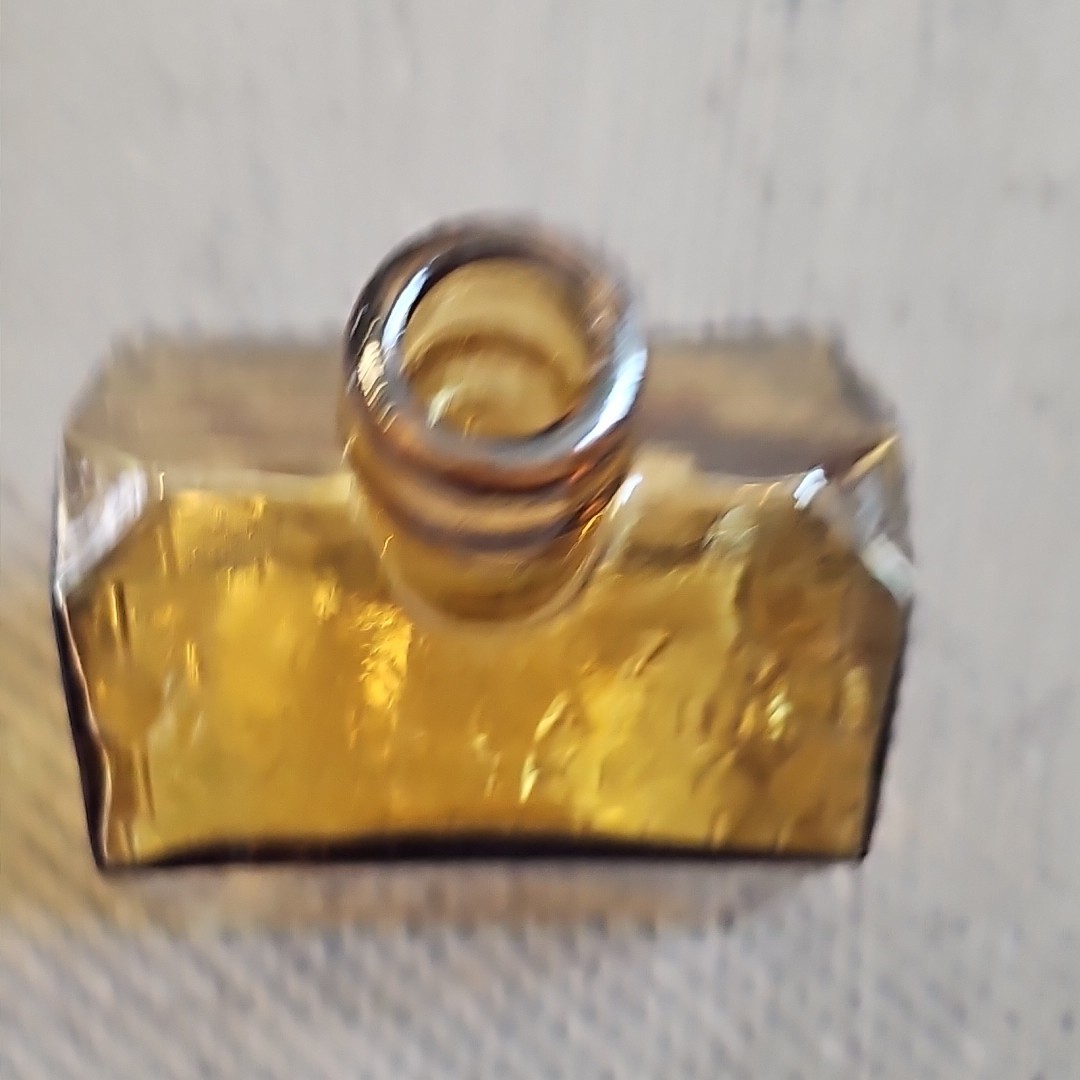 Vtg 1840 E C Booz’s Old Cabin Whiskey Amber Glass Bottle Philadelphia Empty 7.5″