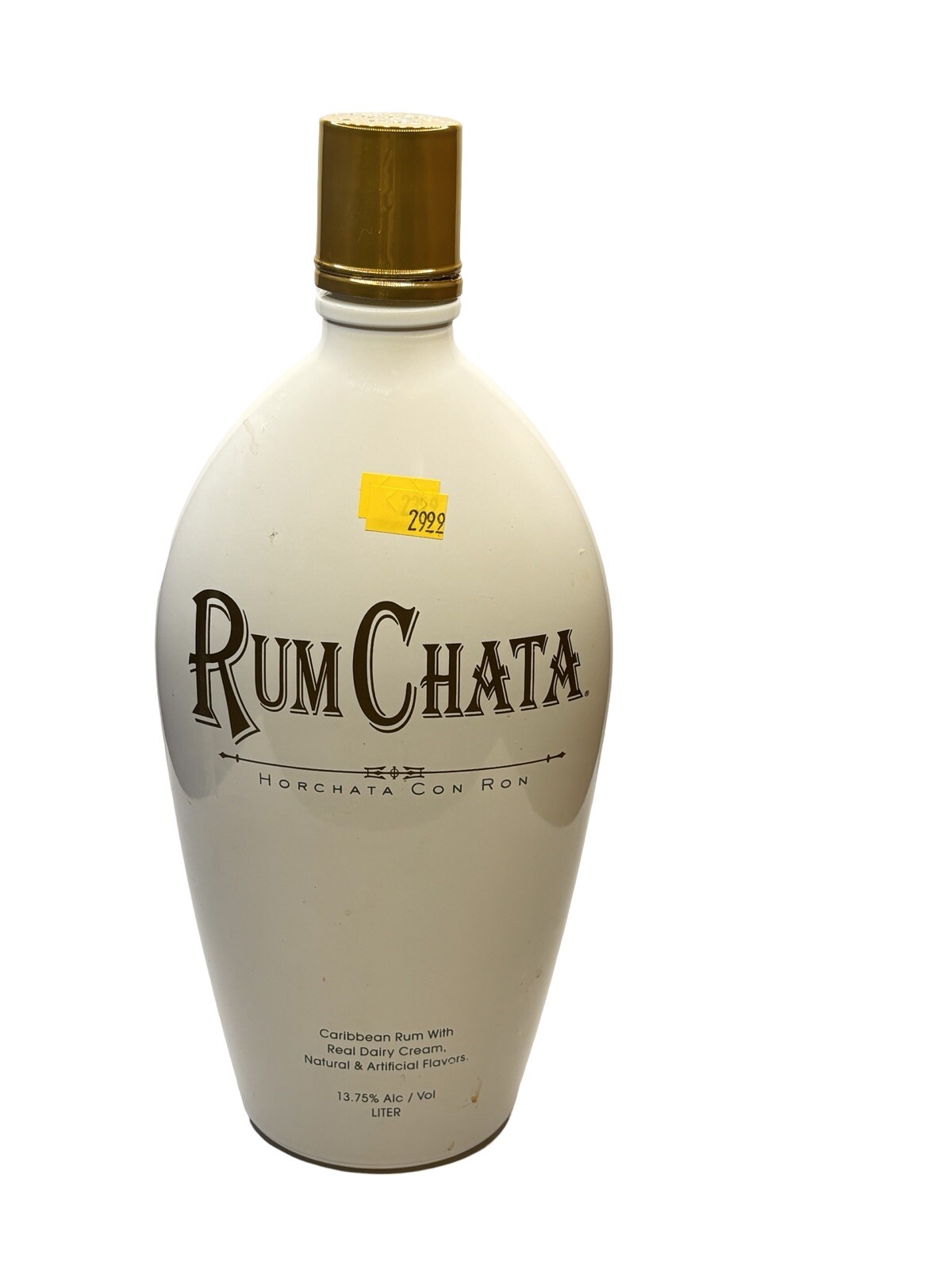 Rum Chata Carribean Rum Empty Liquor Bottle 375ml