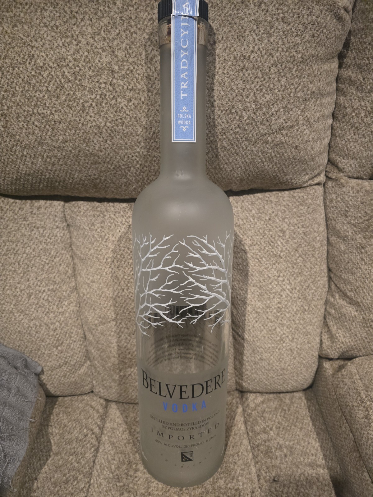 Belvedere Vodka Dummy Bottle 6 Liter Display Empty Promotional 6 Litre