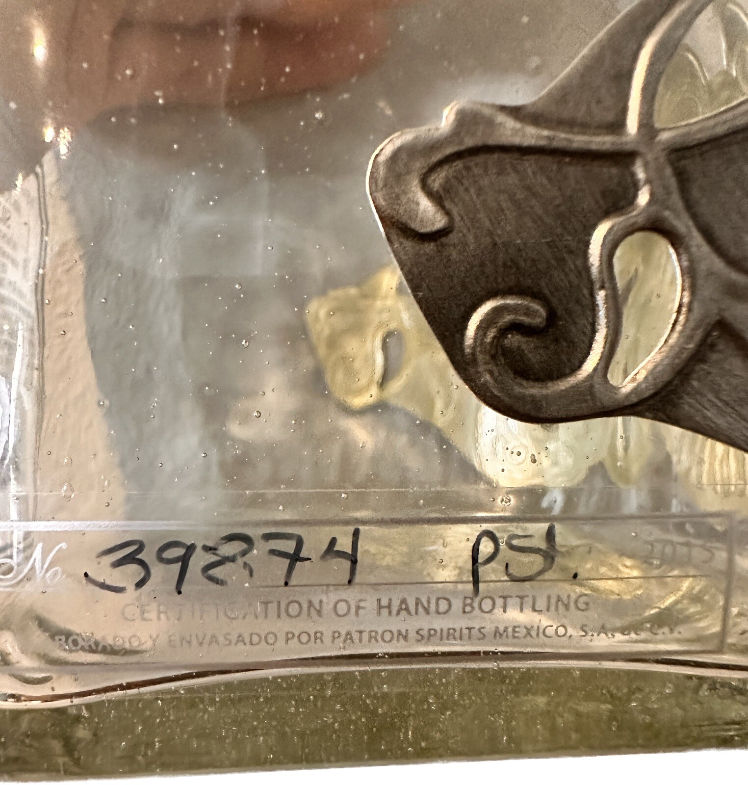Patron Silver 1492 Tequila Limited Edition 2015 Liter bottle + cork EMPTY!