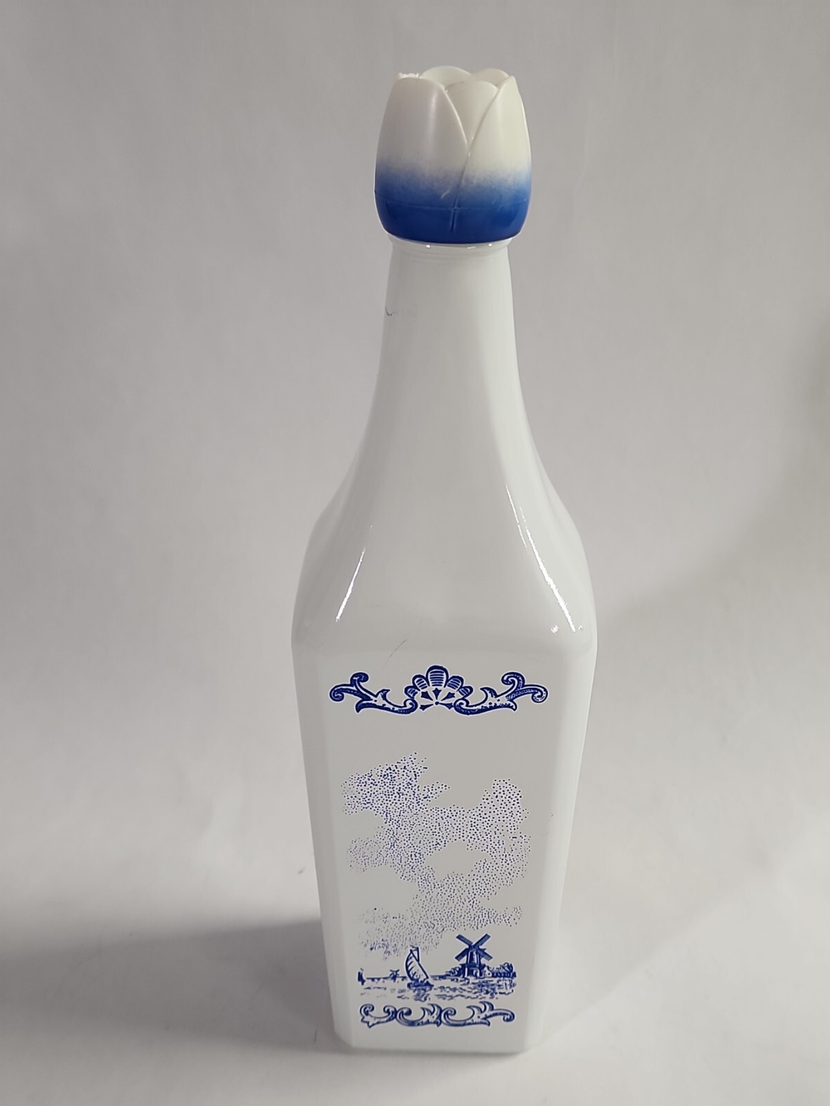 Vandermint Liqueur Bottle Tulip Top Windmill Holland Vintage EMPTY – FED WARNING