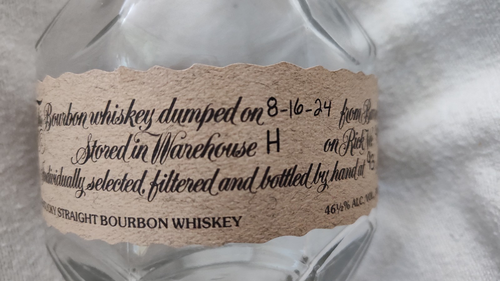 EMPTY Blanton’s bourbon bottle with «N» stopper