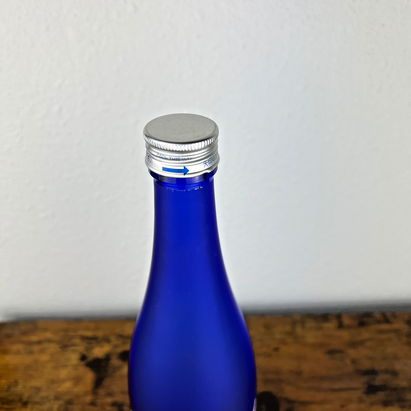 Tozai Living Jewel Japanese Sake 720 mL Empty Bottle – Cobalt Blue Frosted Glass