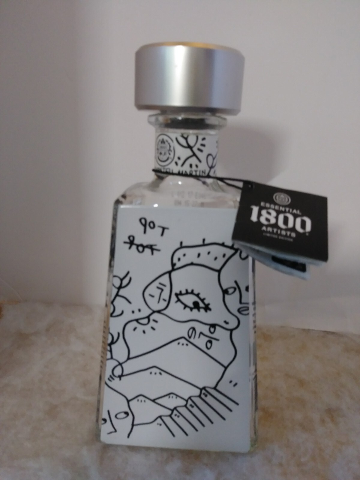 1800 Tequila Essential Artist Series Shantell Martin Reach Higher Empty Bottle