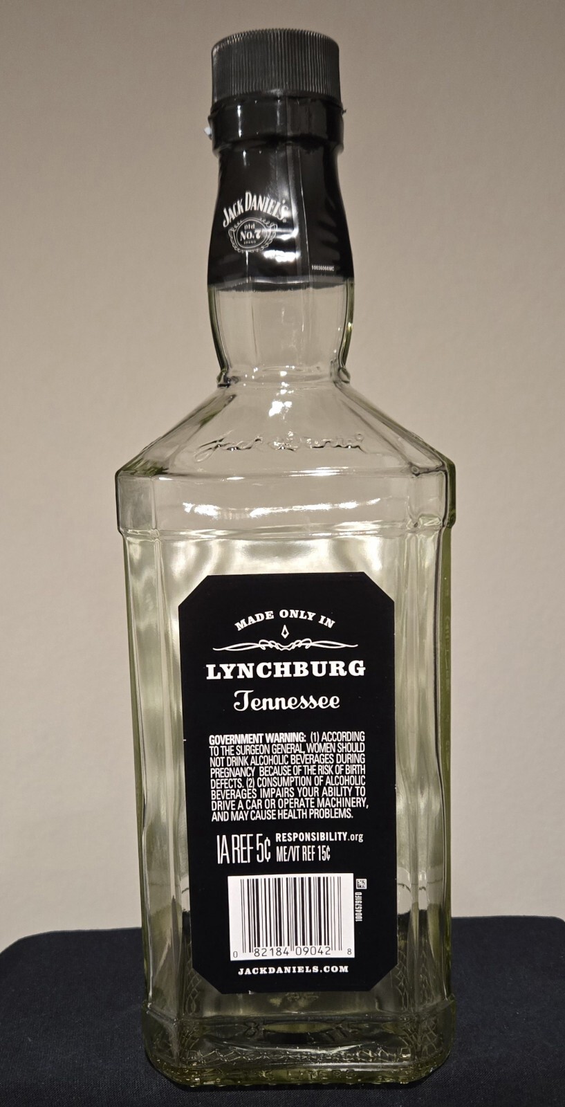Jack Daniel’s Tennessee Whiskey 1.75 Liter Empty Bottle