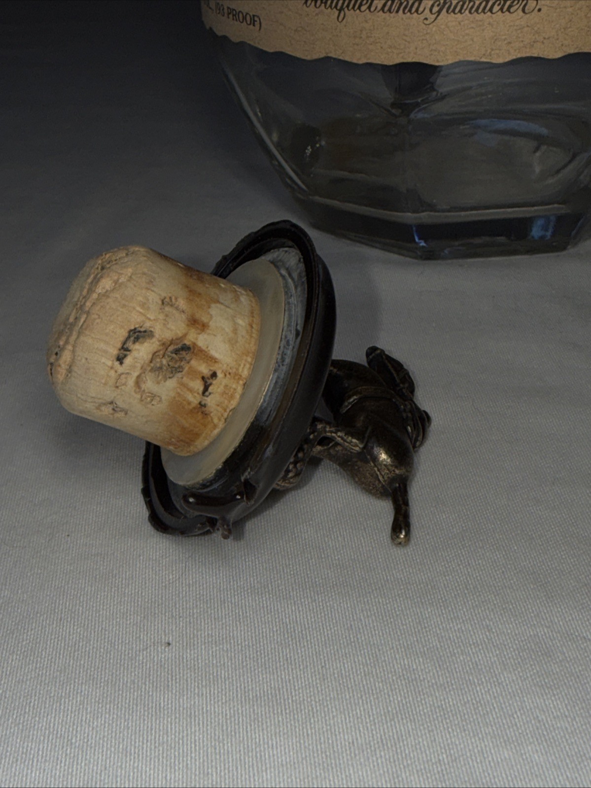 Blanton’s Bourbon Whiskey Bottle Empty With L Stopper Cork And Wax Jan 2023 Dump