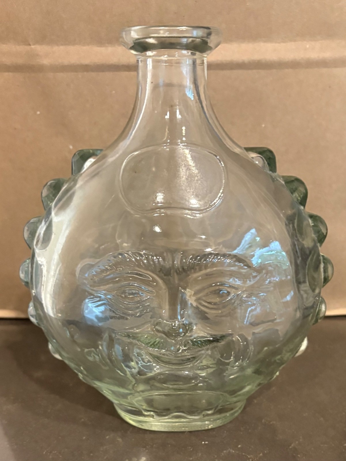 Two Rey Sol Tequila Glass Bottles