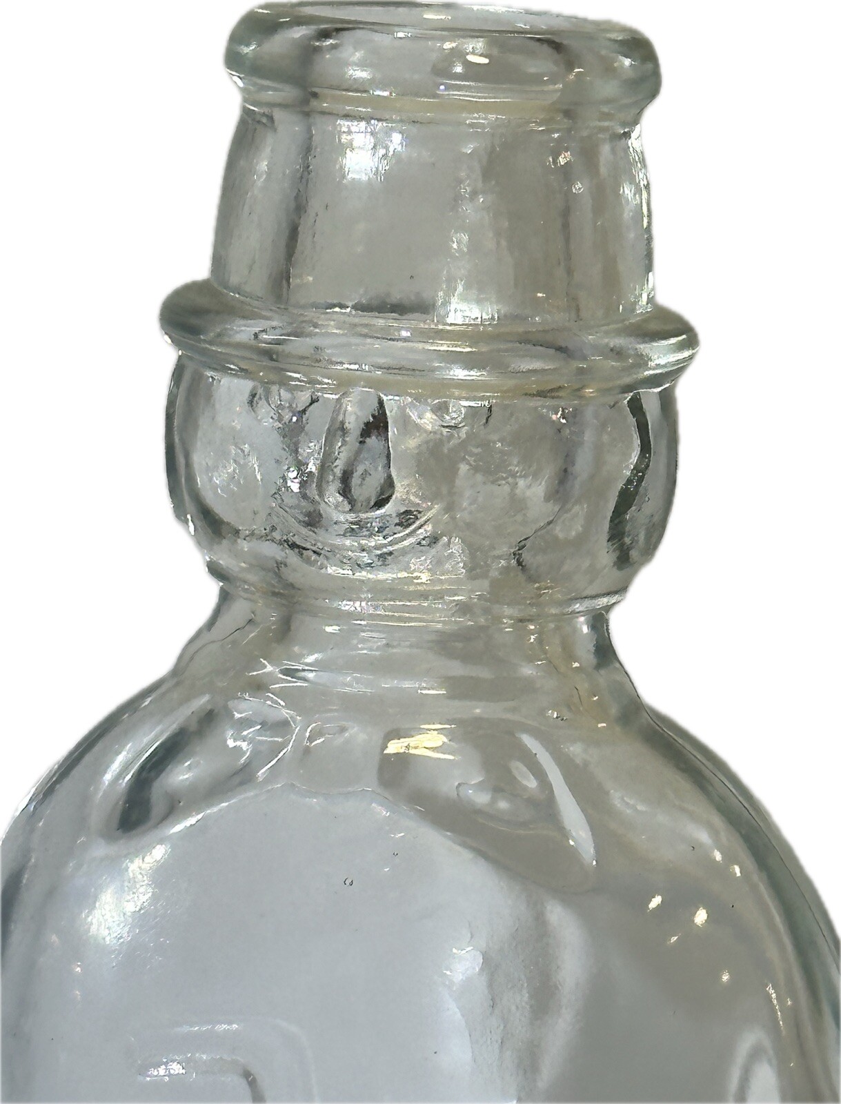 Vintage 1935 «Carrie Nation» Figural Glass Bottle Umbrella, Owens-Illinois Glass
