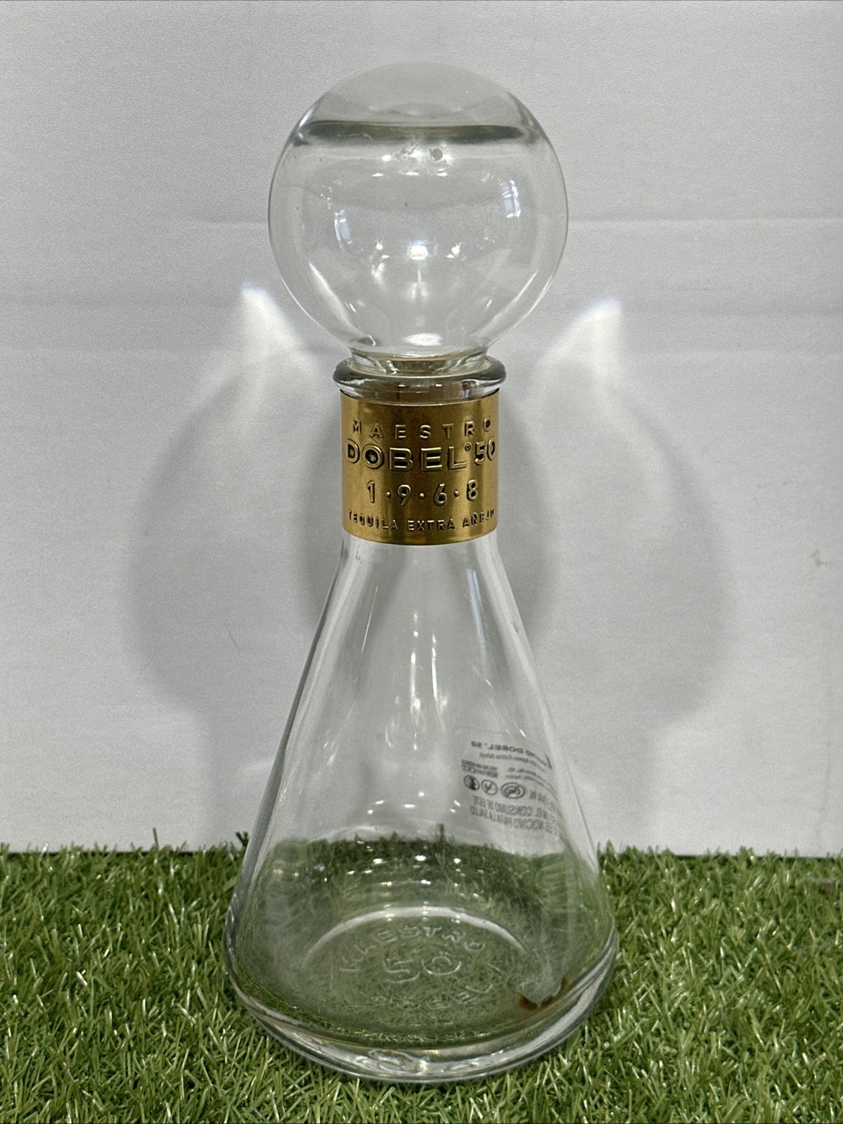 DOBEL Maestro 50 /GOLD Tequila Extra Añejo 1•9•6•8 Empty Bottle 750 ML