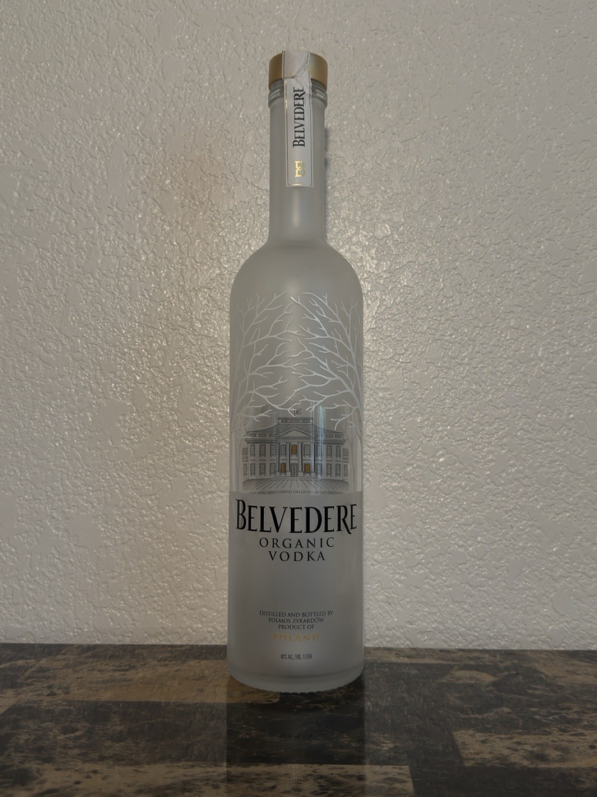 Belvedere Organic Vodka Collectible Empty Liquor Bottle 1L