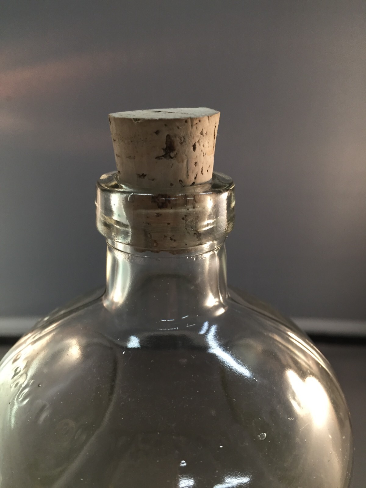 ANTIQUE PINCH DIMPLE ROBERT McNISH SCOTCH WHISKEY BOTTLE – GLASGOW SCOTLAND