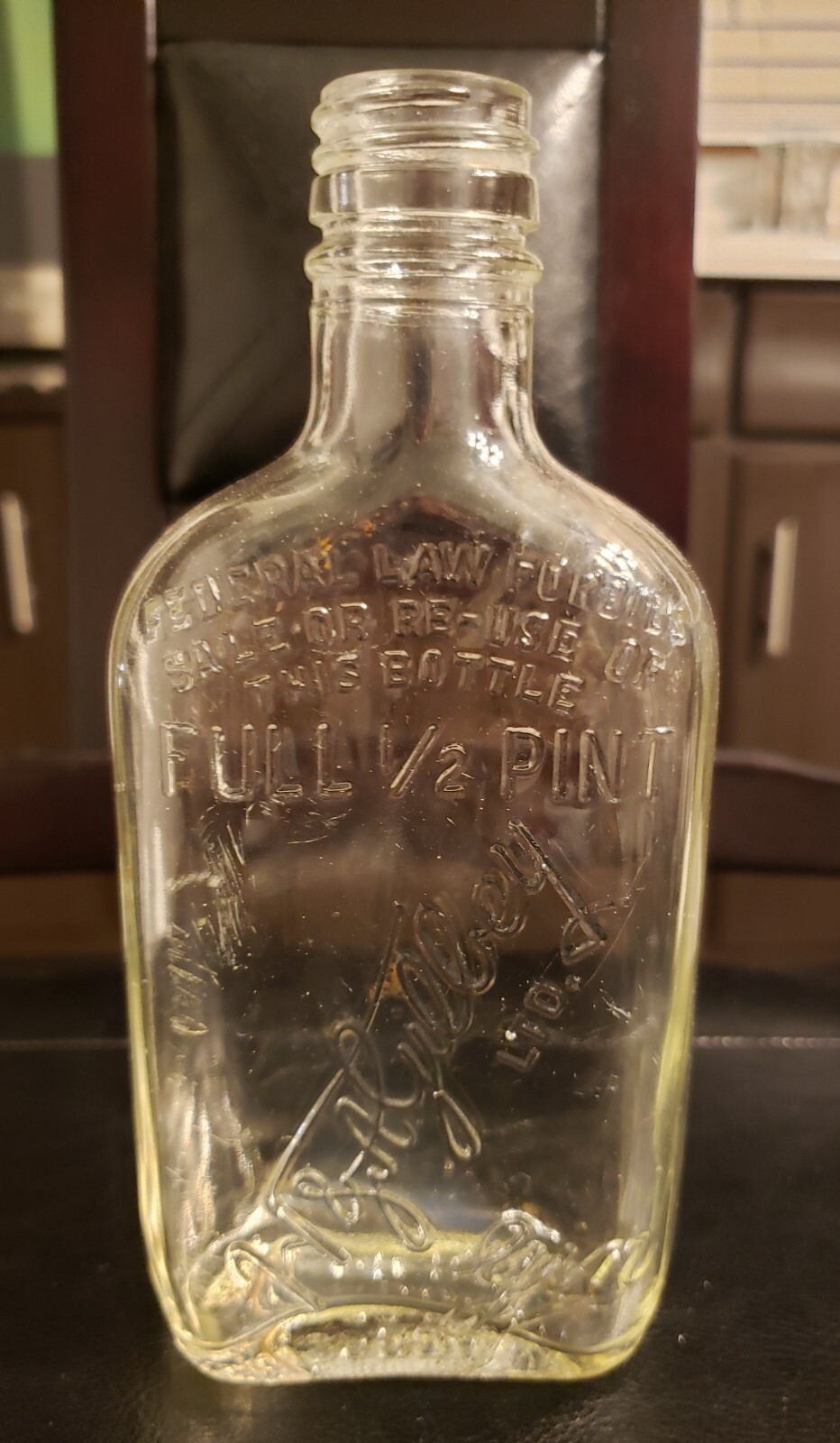 H & A Gilley Gin Ltd Glass Bottle Vintage Empty