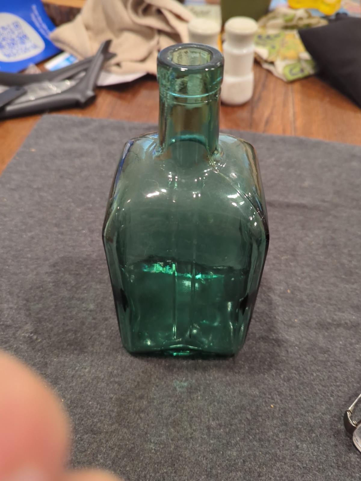 Decorative Green Cointreau Liquor Bottle Square A19