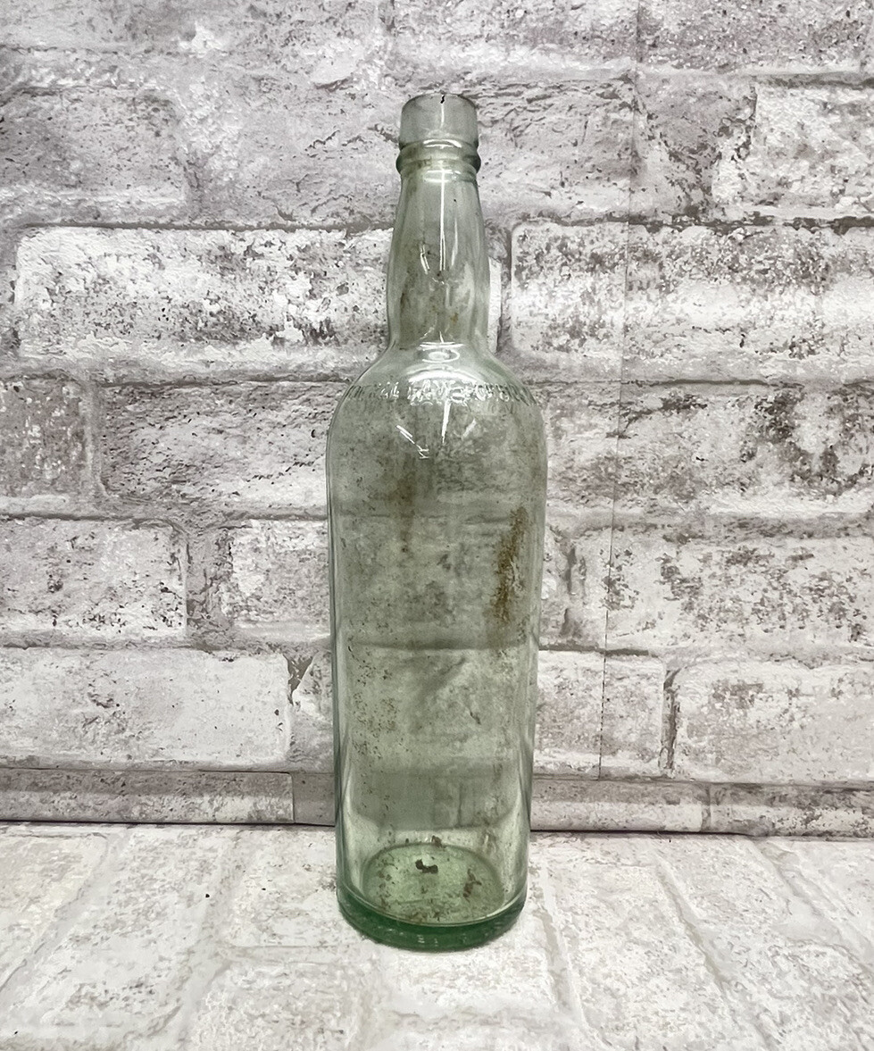 Vintage Teacher And Sons Glascow Whiskey Bottle Hand Blown