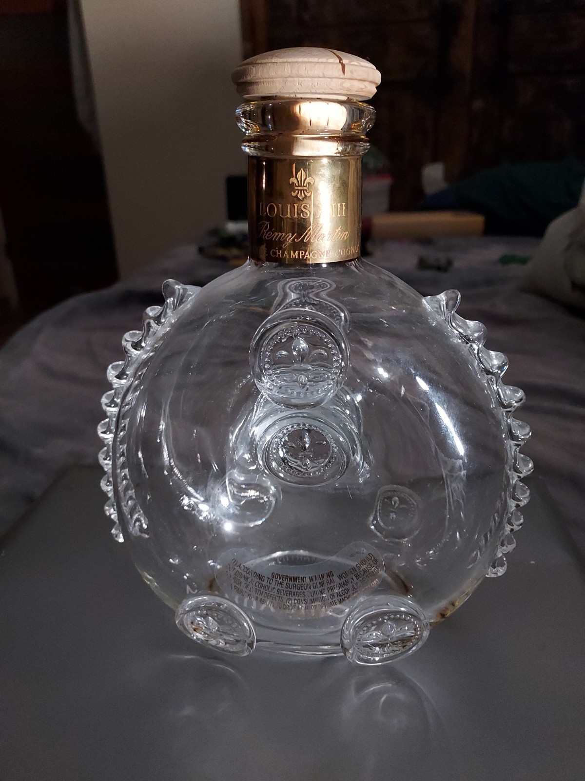 Crystal Empty Bottle without box  750ml Remy Martin Louis XIII Cognac Baccarat