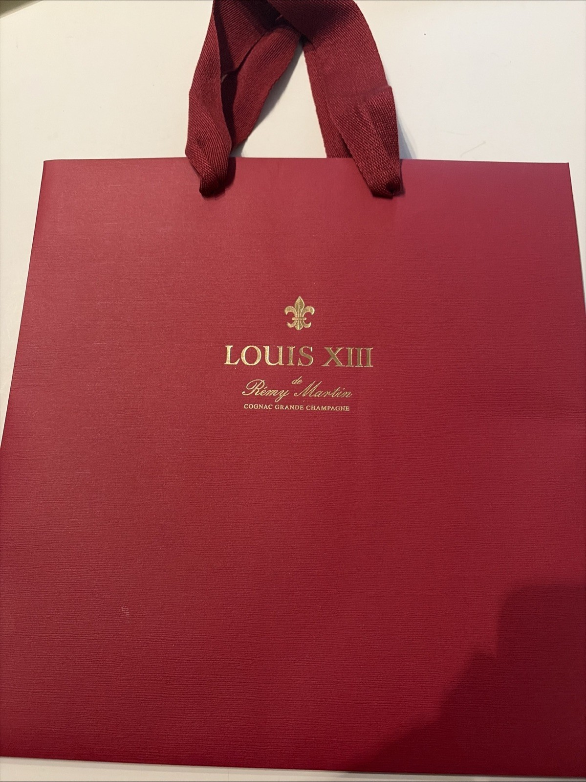 Remy Martin Louis XIII Cognac Gift Bag new In Cellophane Never Used.