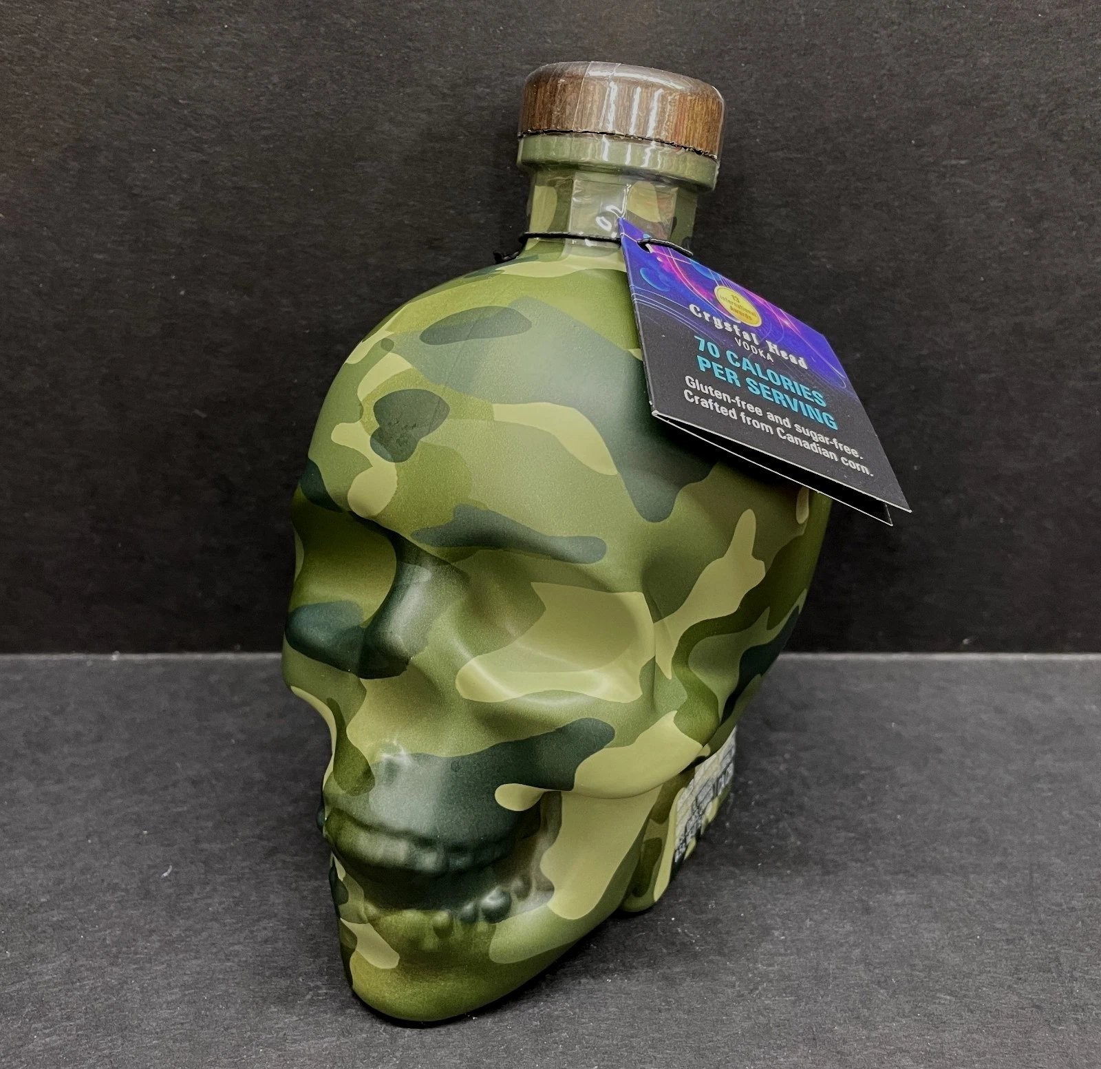 Crystal Head Vodka SKULL Empty Bottle Limited Edition CAMO 750 ml Camouflage