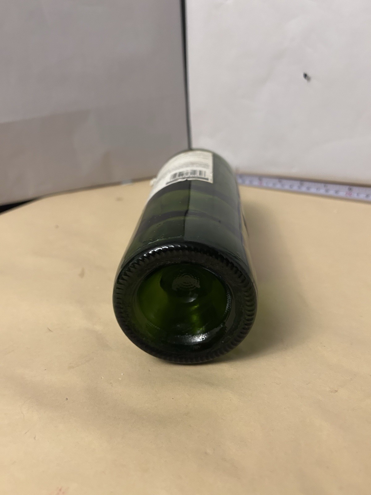 Empty Used Green Glass 750mL Bottle Casillero de Diablel Merlot 2012 Chile