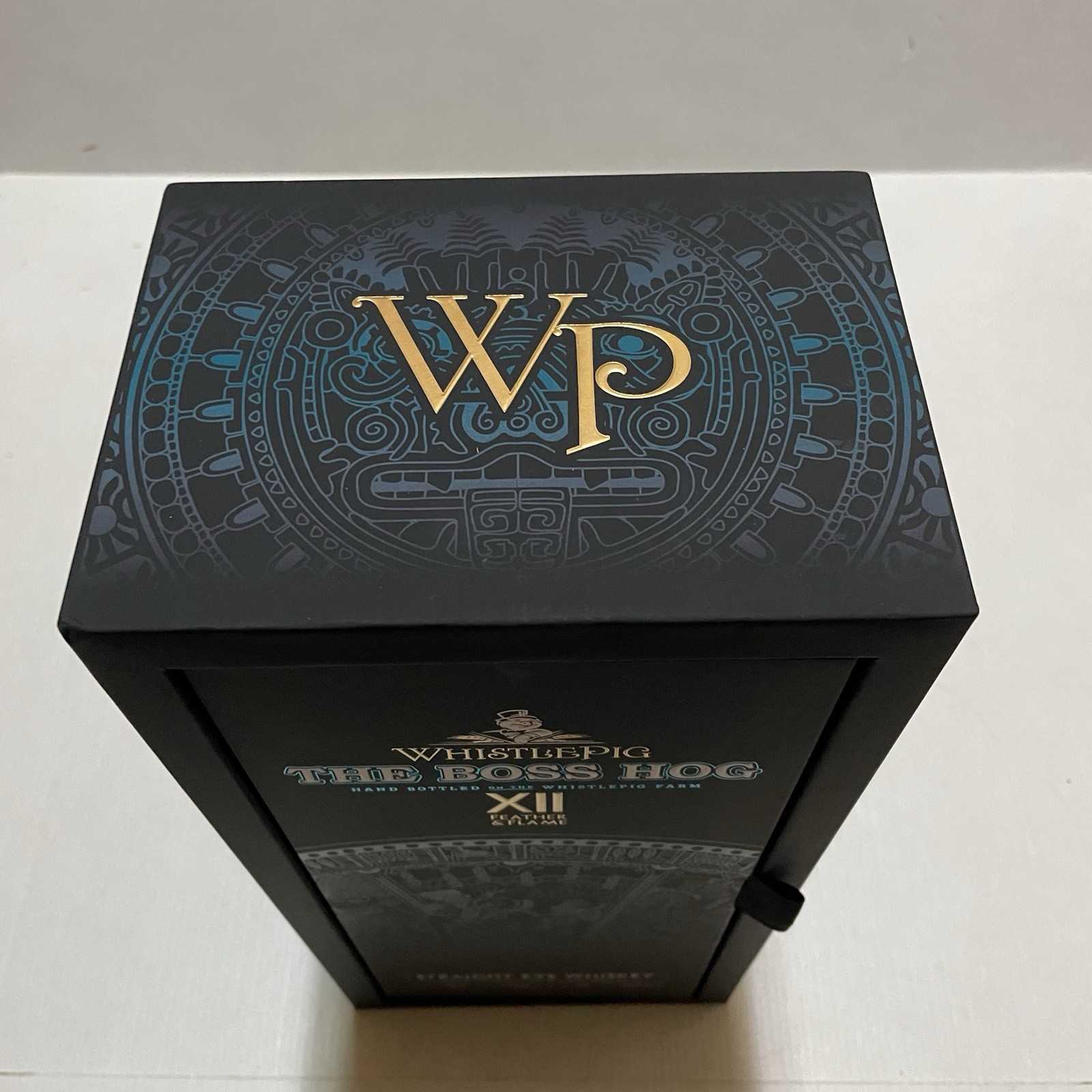 WhistlePig Boss Hog XII Feather & Flame Empty Box Only 15x7x5 Straight Whiskey