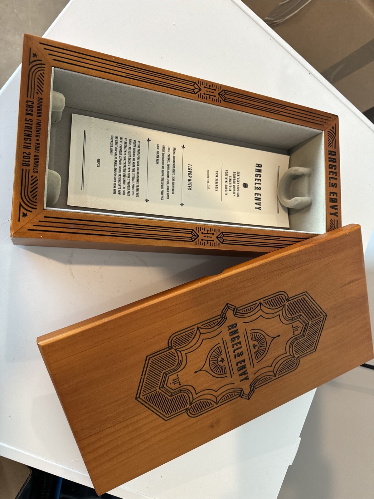 Angel’s Envy Kentucky Whiskey Solid Wooden Box ~ Release 2019 (Box Only)