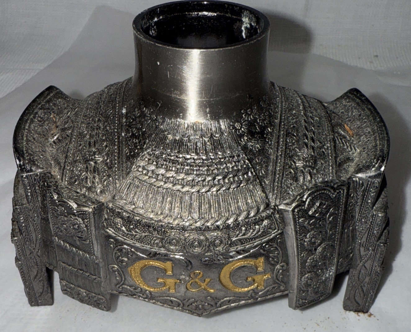 Nikka Whisky Gold & Gold Samurai Helmet Bottle & Empty Bottle See Pics READ