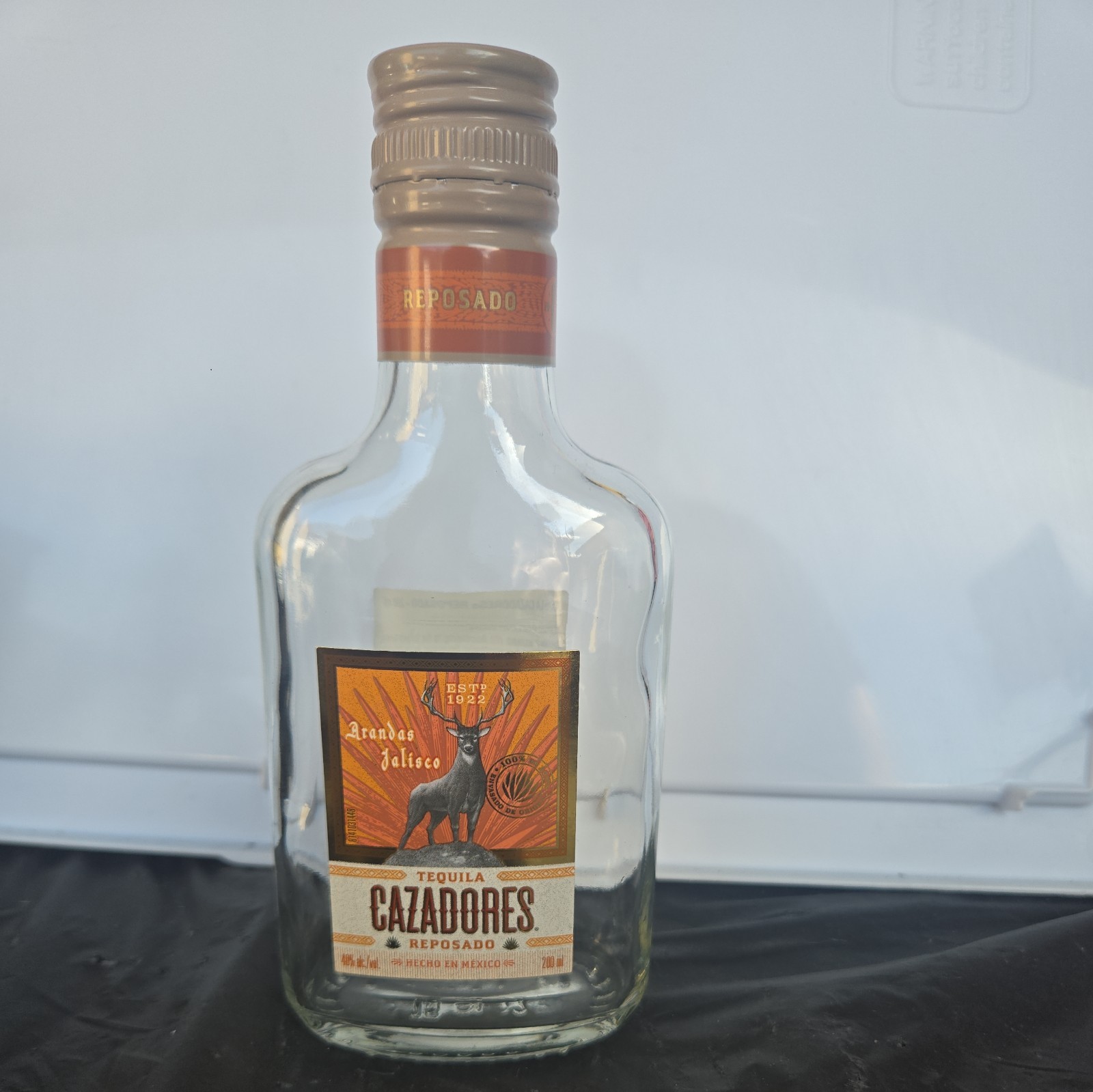 Cazadores Tequila Reposado 200ml Empty Bottle