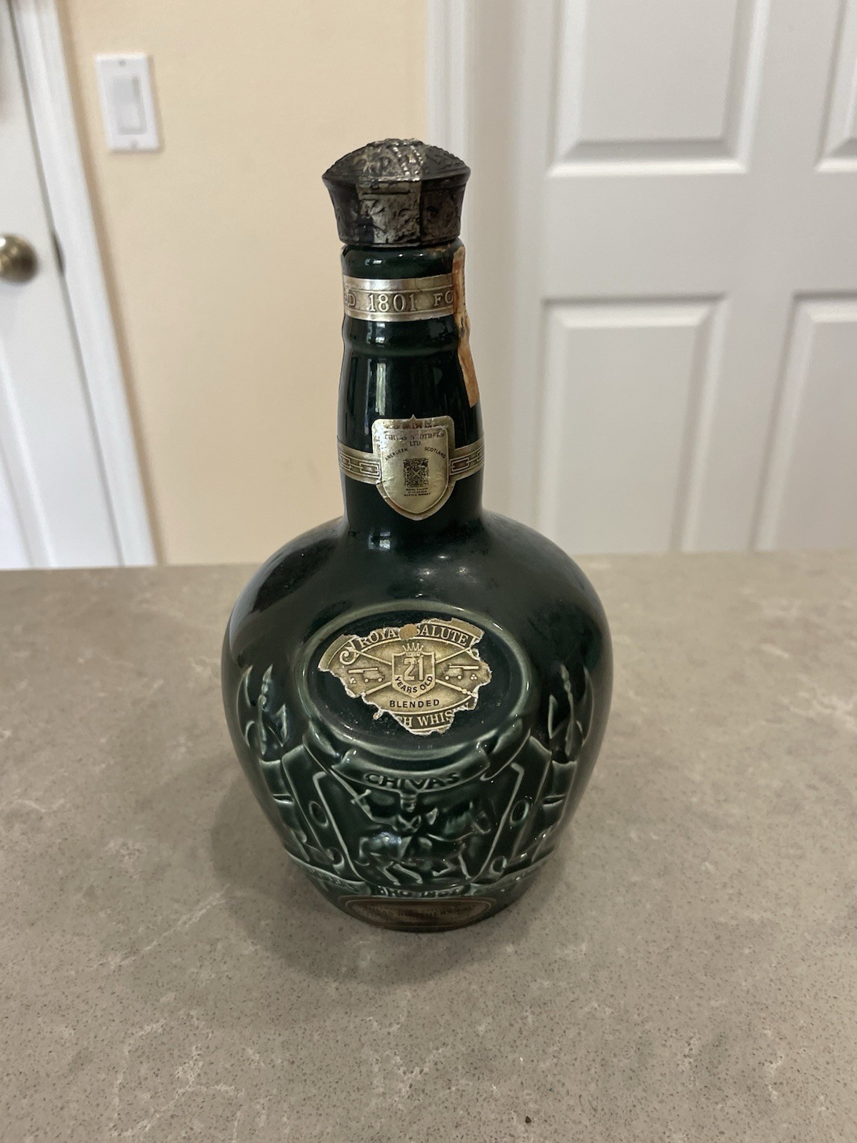 Royal Salute Scotch Whisky Empty Bottle Chivas Brothers Limited Edition Green
