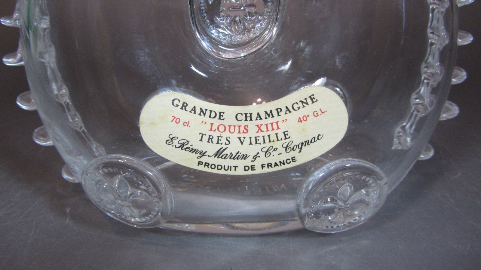 Vintage Baccarat Carafe Remy Martin Cognac Louis XIII Style Empty Liquor Bottle
