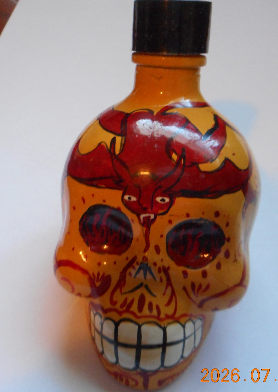 KAH Tequila Skull head Bottle EMPTY