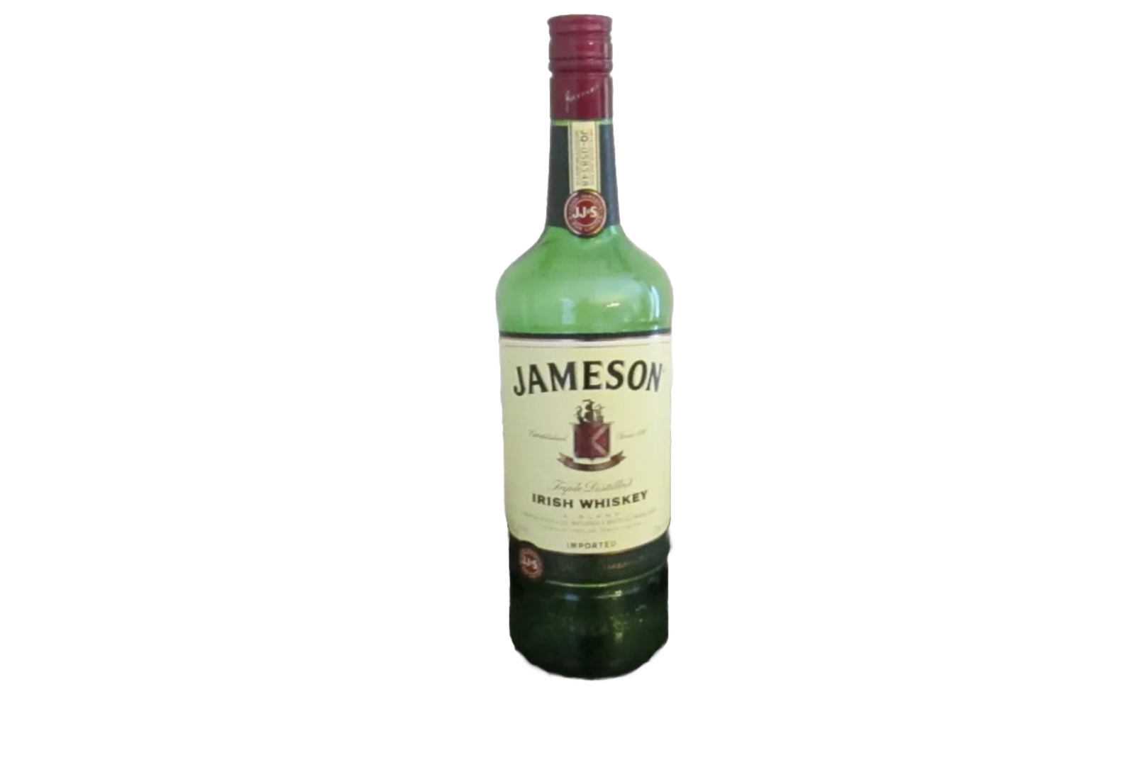 Lot of 3 Empty 1 Liter Jameson Irish Whiskey Bottles with Caps