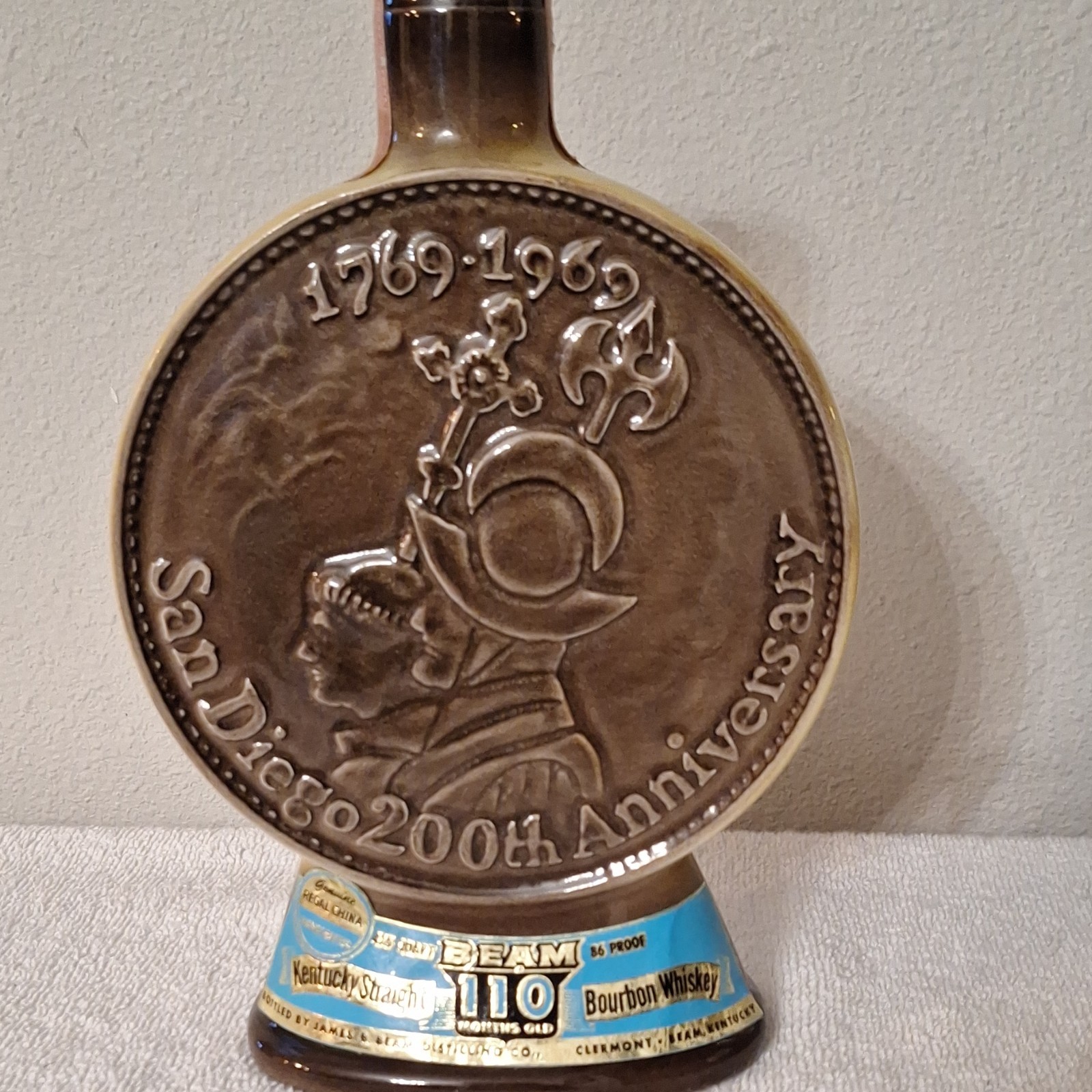 Beam San Diego 200th Anniversary Bourbon Whiskey Decanter Quart