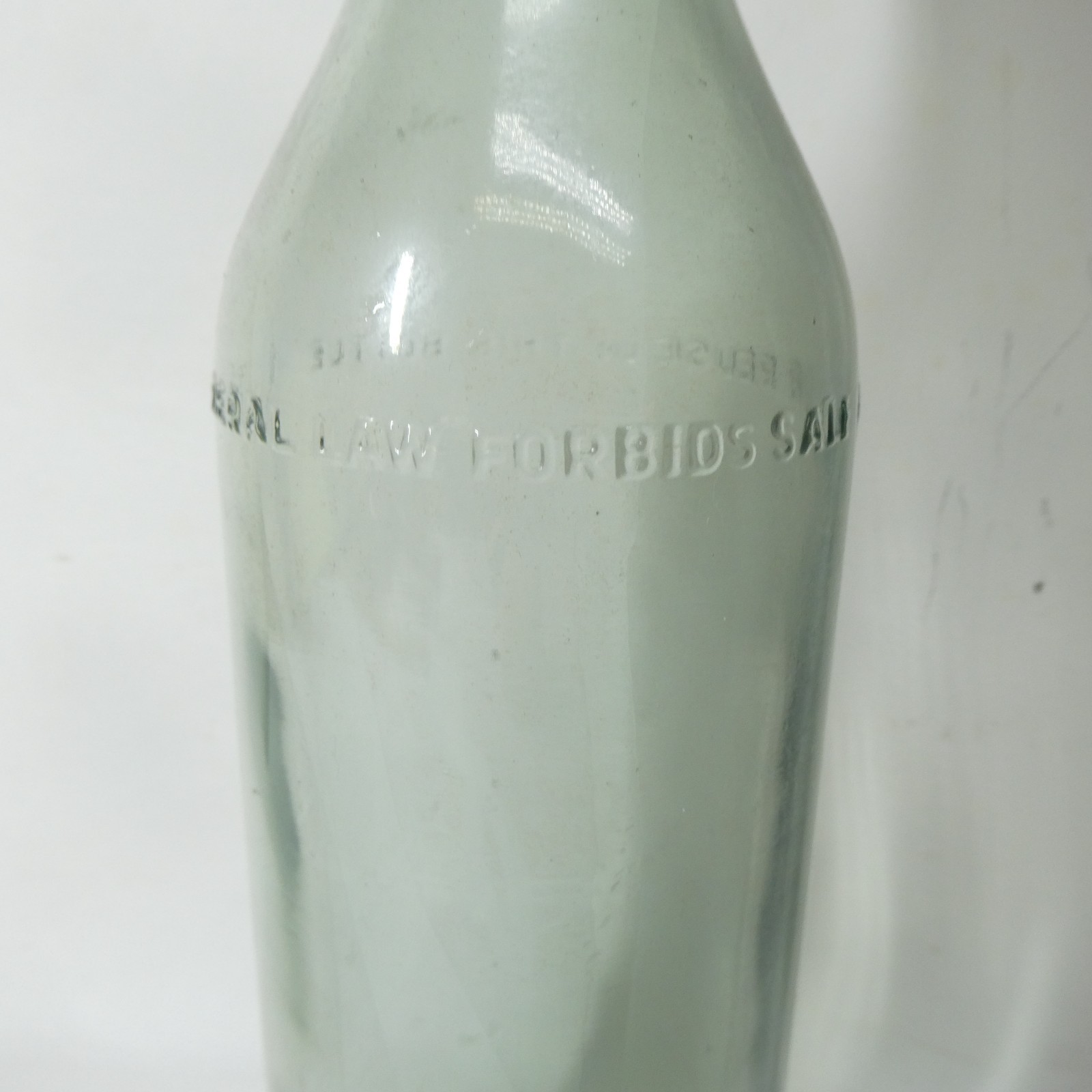 Hennessy & Co Cognac Bottle Made in France Vintage Glass 11″ Aqua Empty