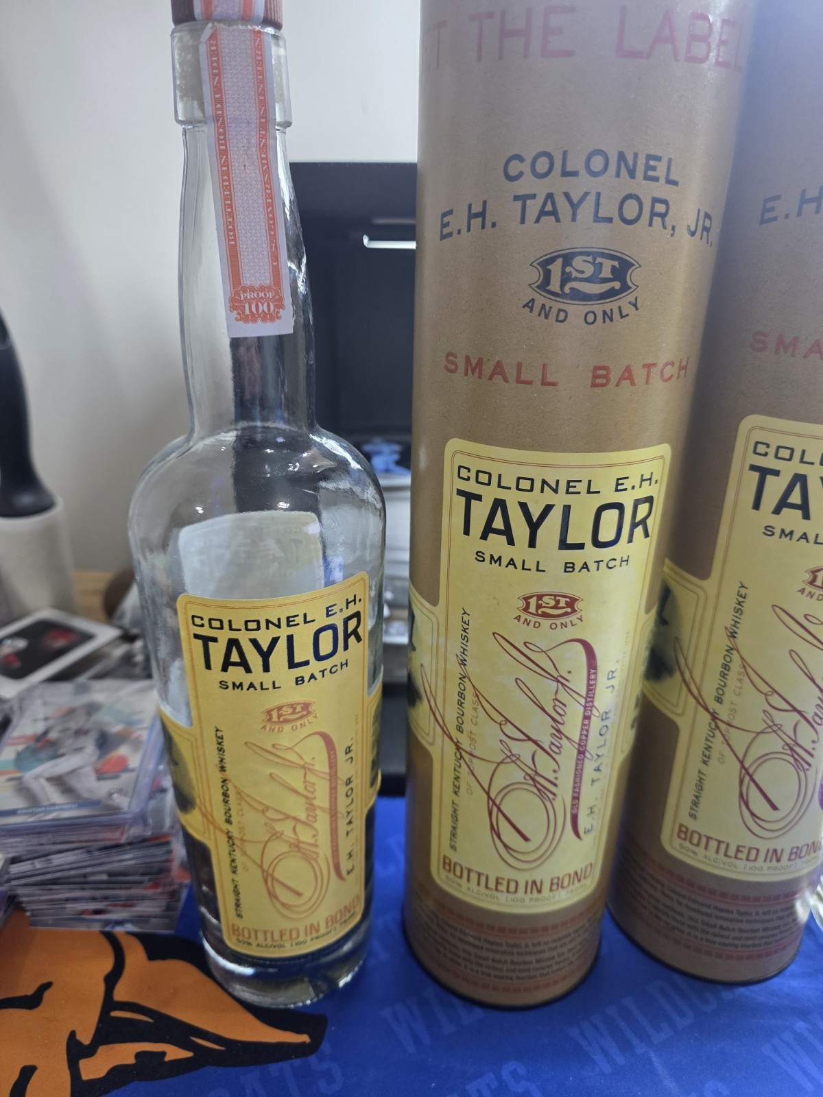 Colonel E.H.Taylor Small Batch Bottles and Containers (2) Unrinsed