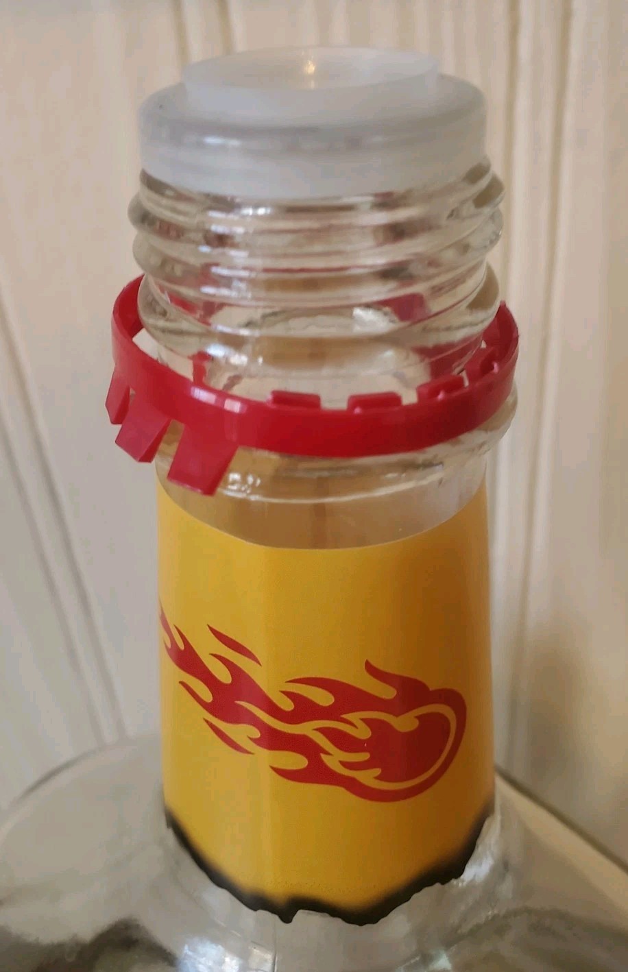 FIREBALL CINNAMON WHISKEY Empty Glass Bottle Handle Jug 1.75 L