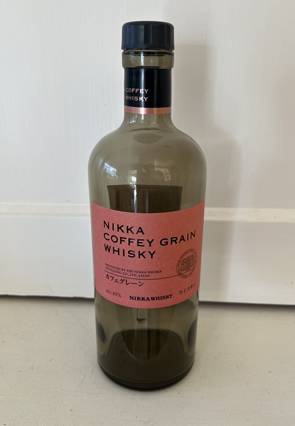 Nikka Coffey Grain Japanese Whisky Collectible Empty Bottle 750ml
