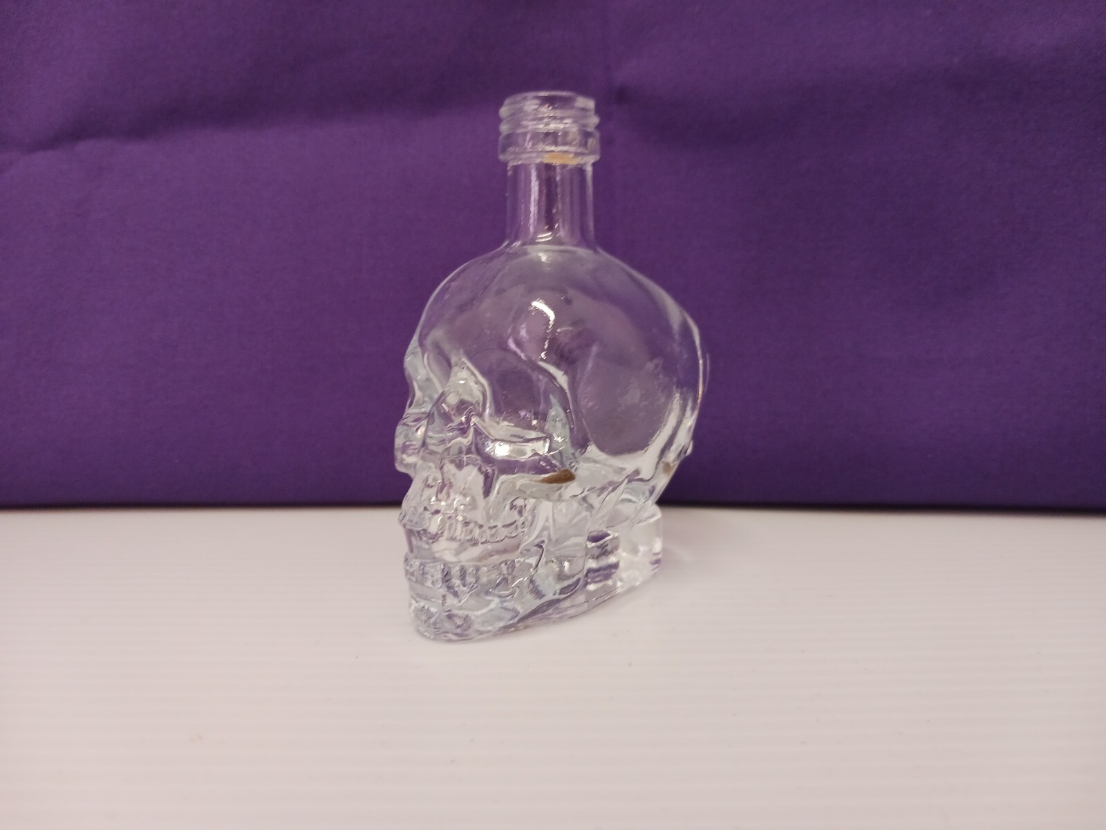 Crystal Head Vodka Skull Glass ~ EMPTY BOTTLE ~ Mini 50ml ~ Canada ~ No Lid