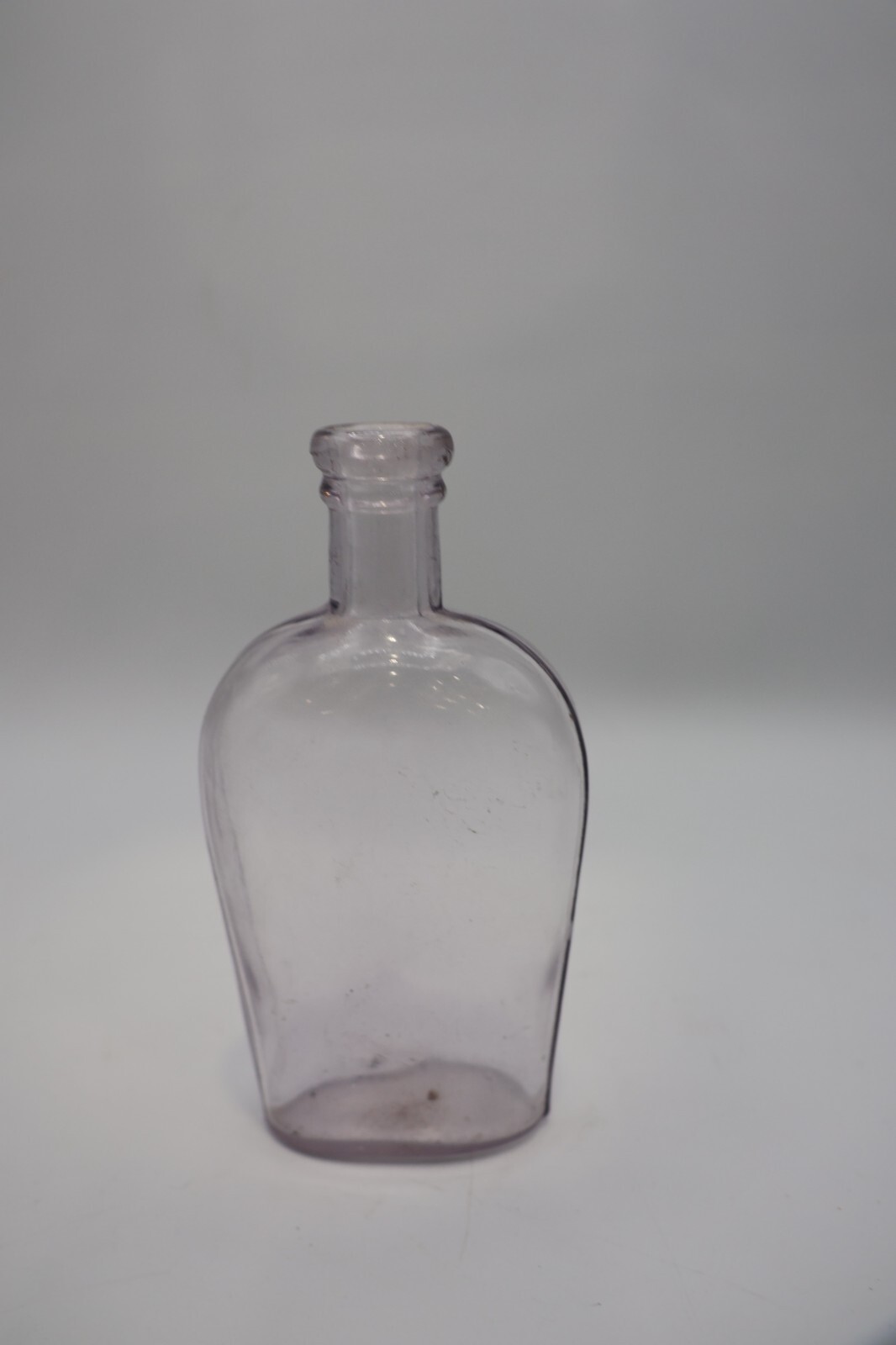 Antique Light Purple Amethyst Strap Side Glass- Purple Antique bottle. Duts