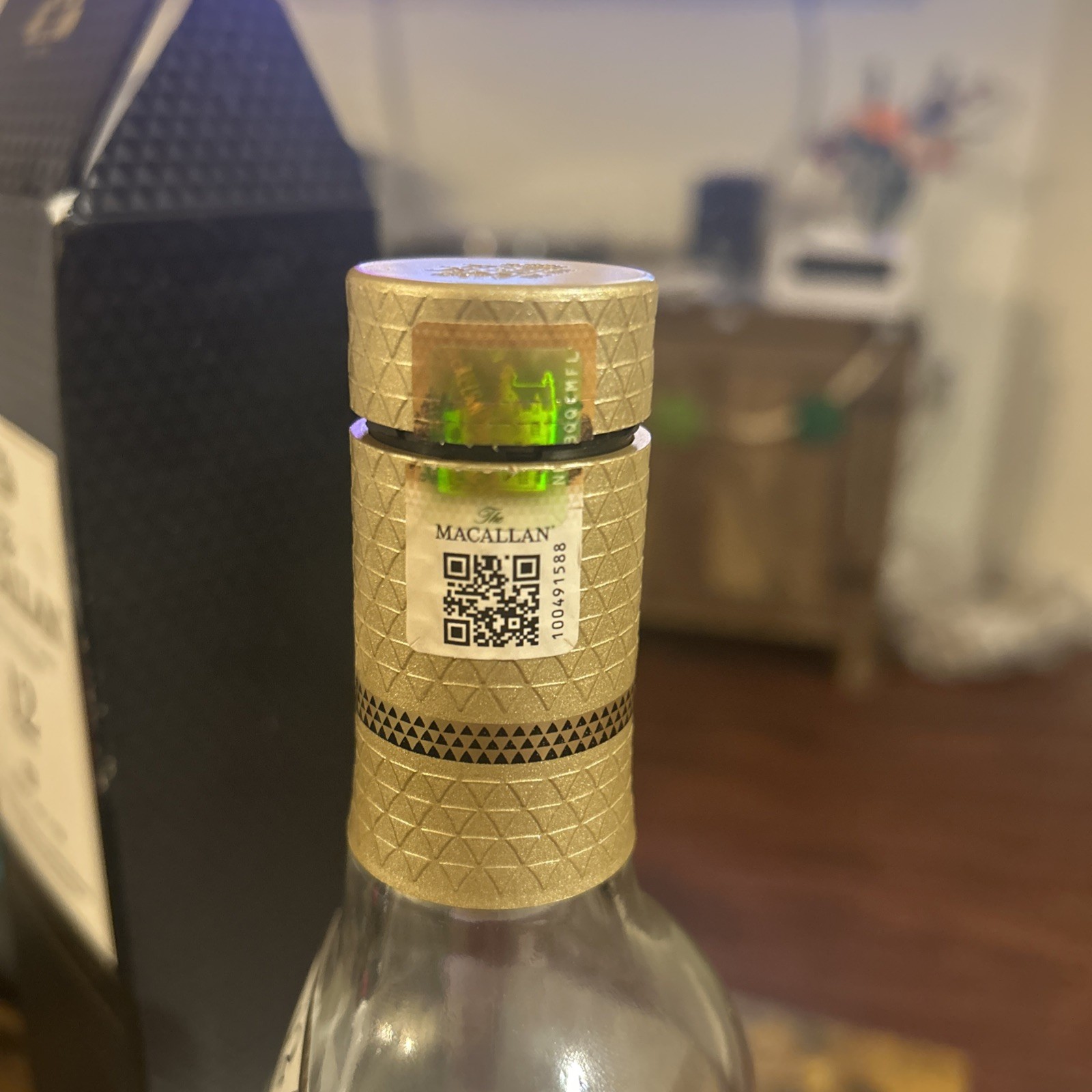 The Macallan Sherry Oak 12 Years Single Malt Scotch EMPTY BOTTLE & Cork With Box