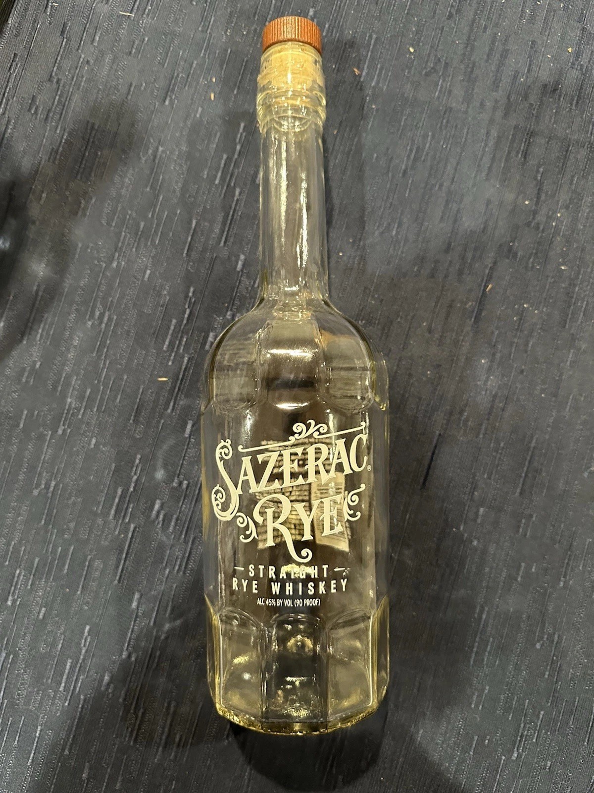 Sazerac Rye EMPTY Bourbon Bottle Buffalo Trace Distillery 750mL