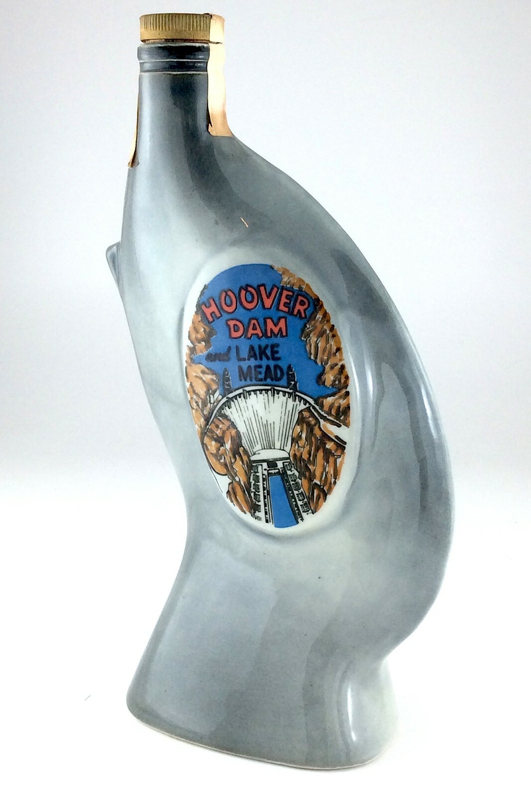 VINTAGE Jim Beam Las Vegas Casino 1969 Hoover Dam Whiskey Decanter Bottle M560