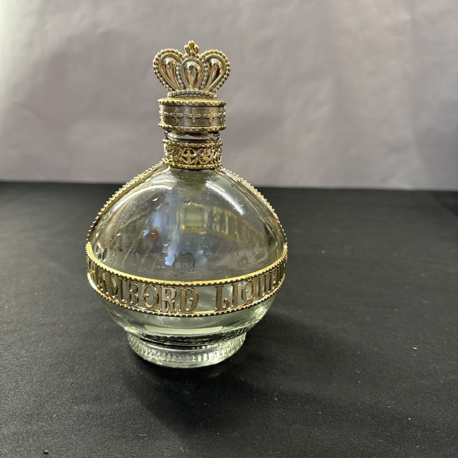Vintage Royale Deluxe Chambord Liqueur Bottle Crown Cap 750ml Empty