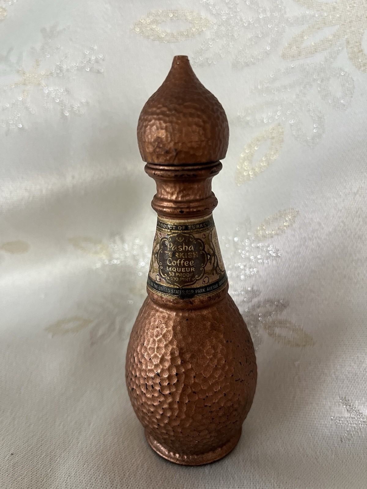 PASHA TURKISH COFFEE LIQUEUR Miniature LIQUOR BOTTLE – Empty 5” Size