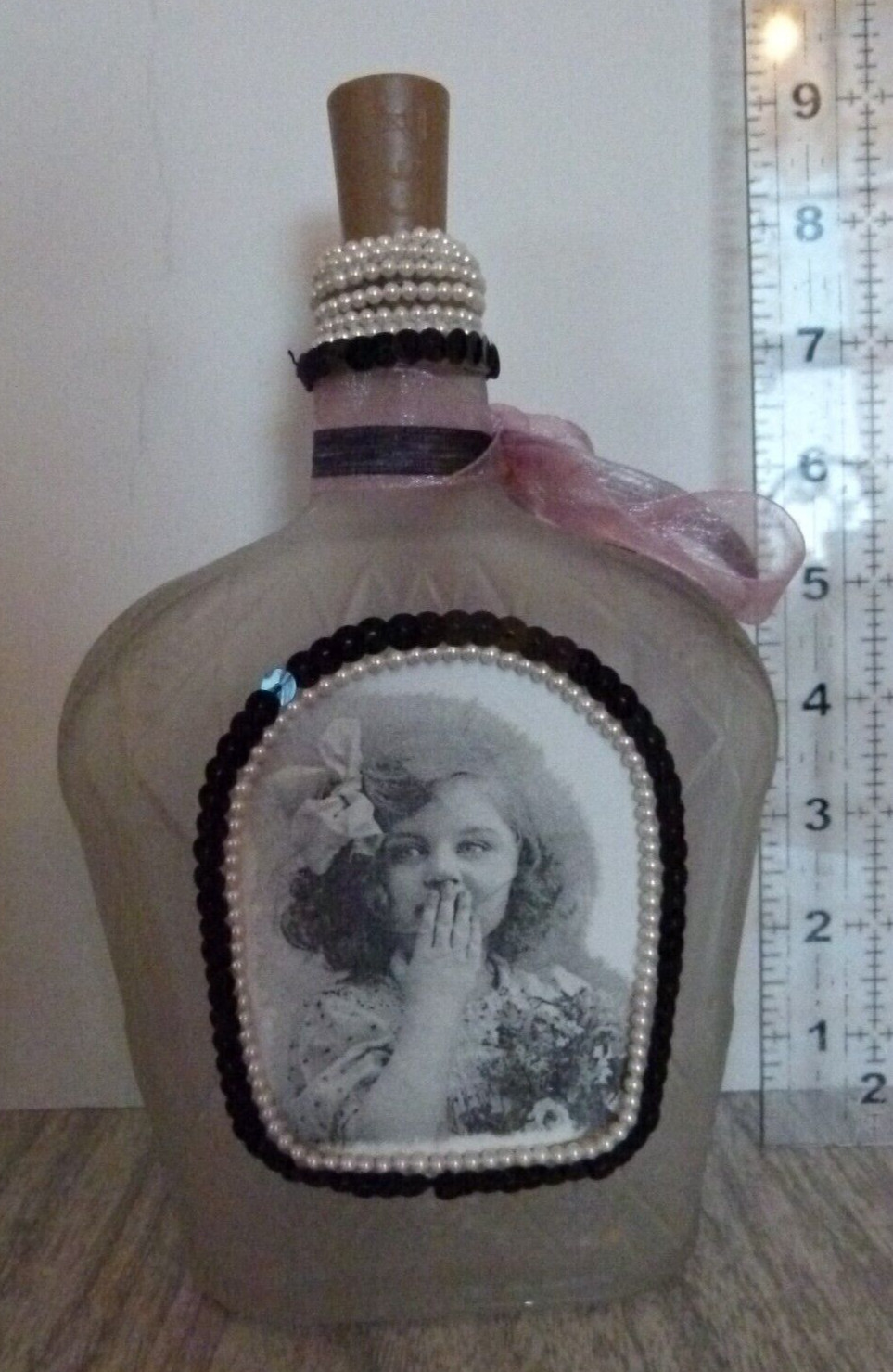 VINTAGE CHILDREN GIRLS Fairy Light Bottle Lamp Liquor Bottle Battery lights