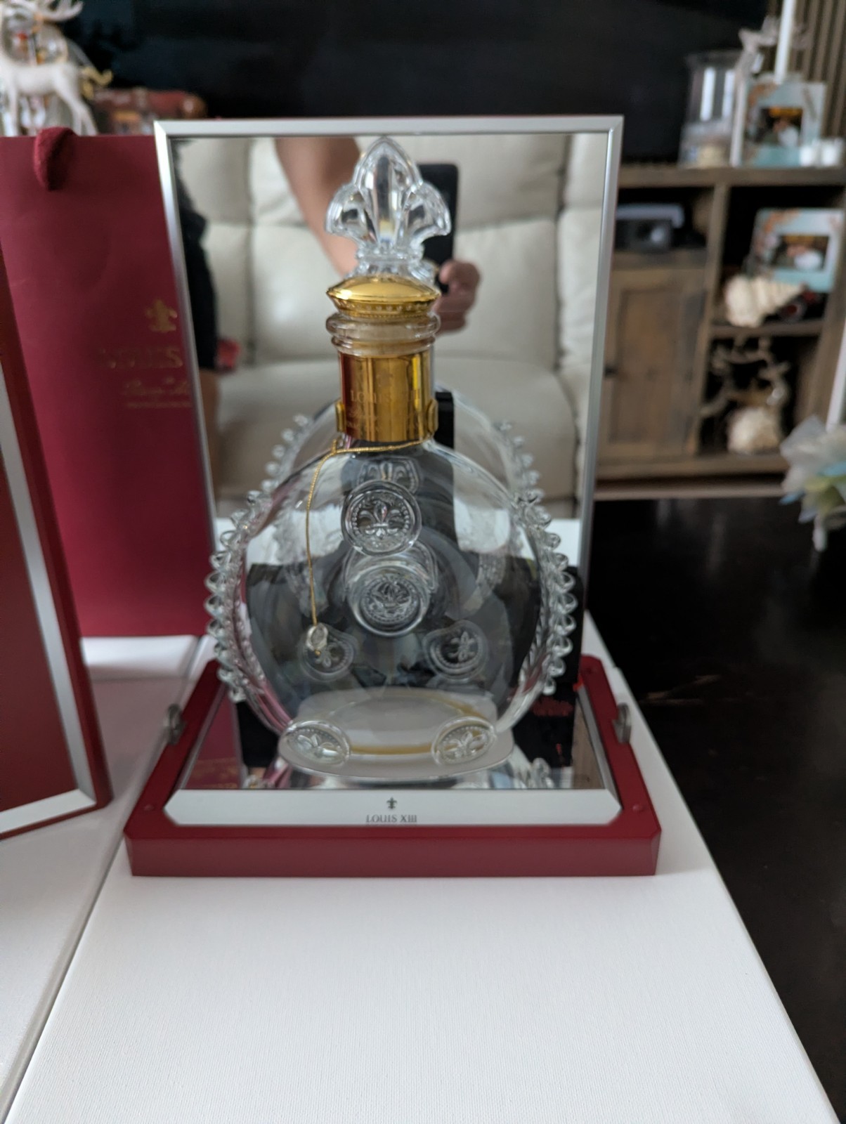 Rémy Martin Louis XIII Cognac Grande Champagne Collectible Liquor Bottle w/ Box