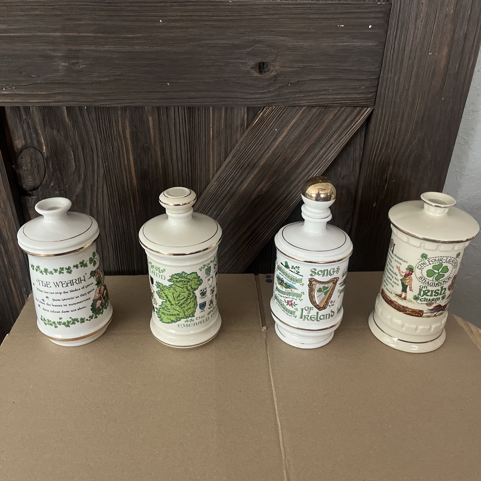 4 Old Fitzgerald Collector’s Gallery 1968, 1969, 1974, 1977 Stitzel Weller